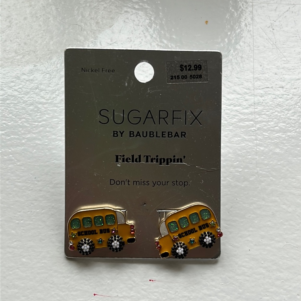 Sugar fix bus earrings